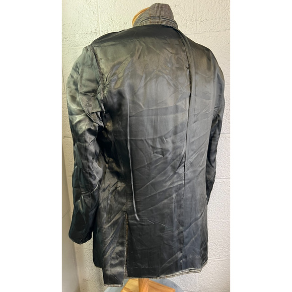 42 R Samelsohn Loro Piana Nordstrom 100% Cashmere Plaid Sport Coat Blazer Jacket - Picture 11 of 11